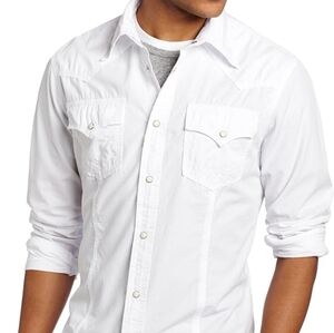True Religion Men White shirt Size M